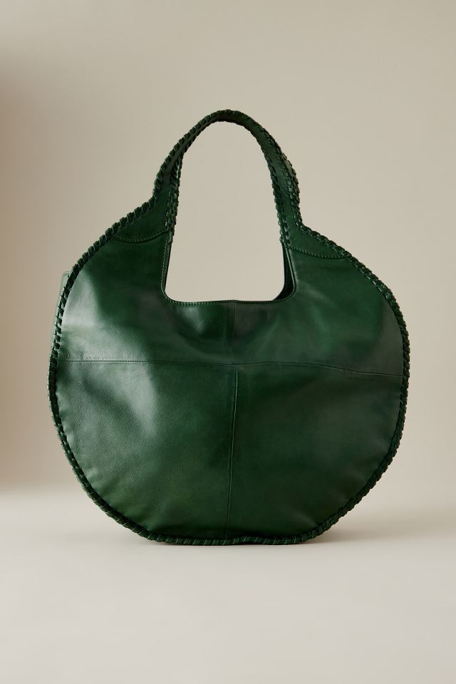 Nora Round Circle Leather Tote Bag Anthropologie UK